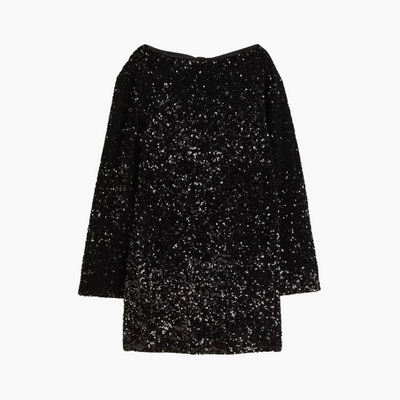 Mini-Kleid für Damen mit Pailletten-Details für besondere Anlässe