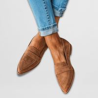 Lorayne - Klassische Penny-Loafer in Khaki