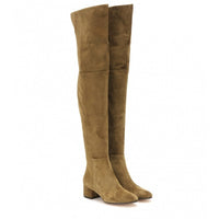 Taylor | Stilvolle Überknie-Stiefel in Khaki
