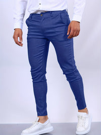 Herren Hose Slim Fit | Leicht Tragbar in Blau