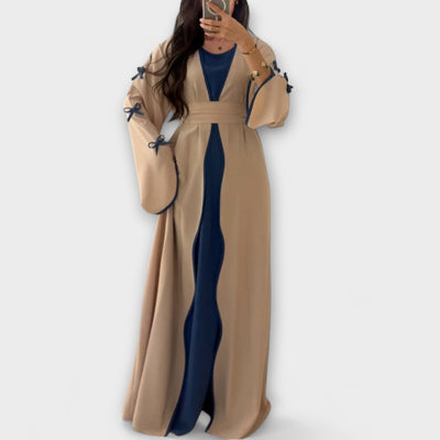 Jasmin - Schicker Cardigan und Kleid Duo mit Schleifenverzierung