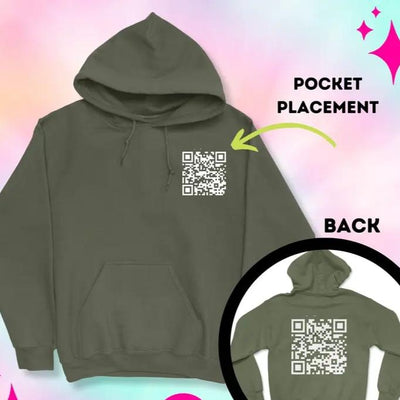 ScanThis - Lustiger QR-Code Hoodie
