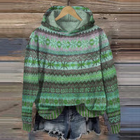 Madlen® | Gemütlicher Ethno-Pullover in Grün