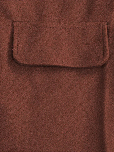 Langer Mantel aus einer Wollmischung für Frauen - Aldea