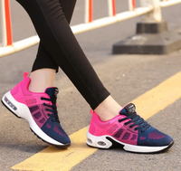 ALEXIS - Orthopädische Leichte, atmungsaktive Sport-Sneaker für Damen | Sportlicher Casual-Running-Schuh mit Air-Cushion-Sohle in Blau-Rosa
