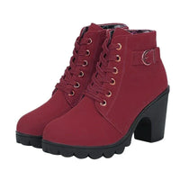 Schlanke & stilvolle Winterstiefel - Alin in Rot