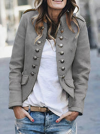 Stilvolle Damen Blazer Jacke - Anki in Grau