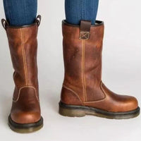 Stylische Damen-Cowboystiefel für den Winter - Annet in Braun