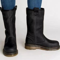 Stylische Damen-Cowboystiefel für den Winter - Annet in Schwarz