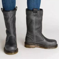 Stylische Damen-Cowboystiefel für den Winter - Annet in Grau