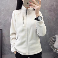 Sportliche Damen-Fleece-Jacke - Ava in Beige