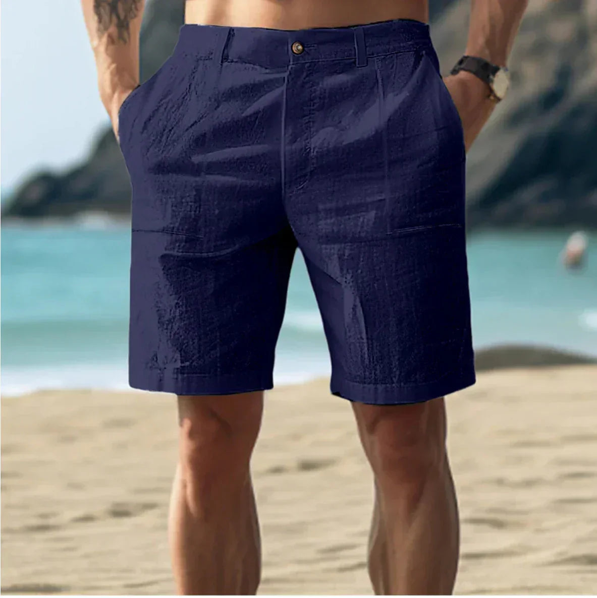 Sommershorts aus Leinen für Herren