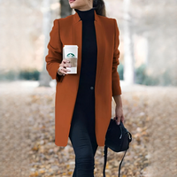 Savannah - Stilvoller langer Blazer in Orange