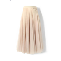 Maleah - Eleganter Faltenrock in Beige