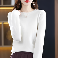 Erica - Klassischer und behaglicher Pullover in Weiß
