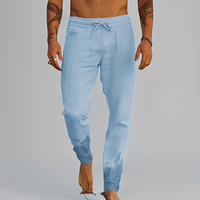 Carlito - Angenehme und leichte Hose in Hellblau