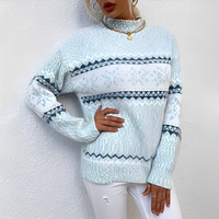 Joselyne - Eleganter und warmer Pulli in Hellblau