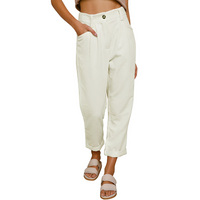 Chelsie - Bequeme Hose in Weiß