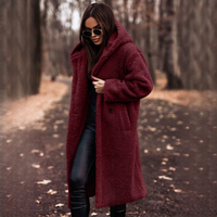 Yancy - Moderner und warmer langer Mantel in Rot