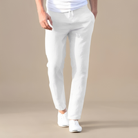 Immanuel - Bequeme Hose mit Kordelzug in Weiß