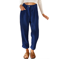 Chelsie - Bequeme Hose in Blau