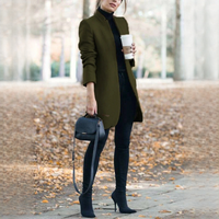 Savannah - Stilvoller langer Blazer in Grün