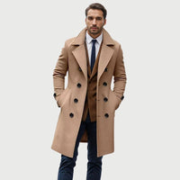 Doppelreihiger Mode-Trenchcoat für Herren - Adrian in Khaki