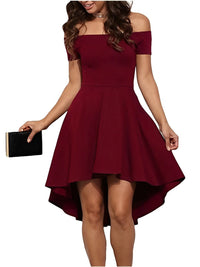 Agata - Off-Shoulder Sommerkleid in Burgundische