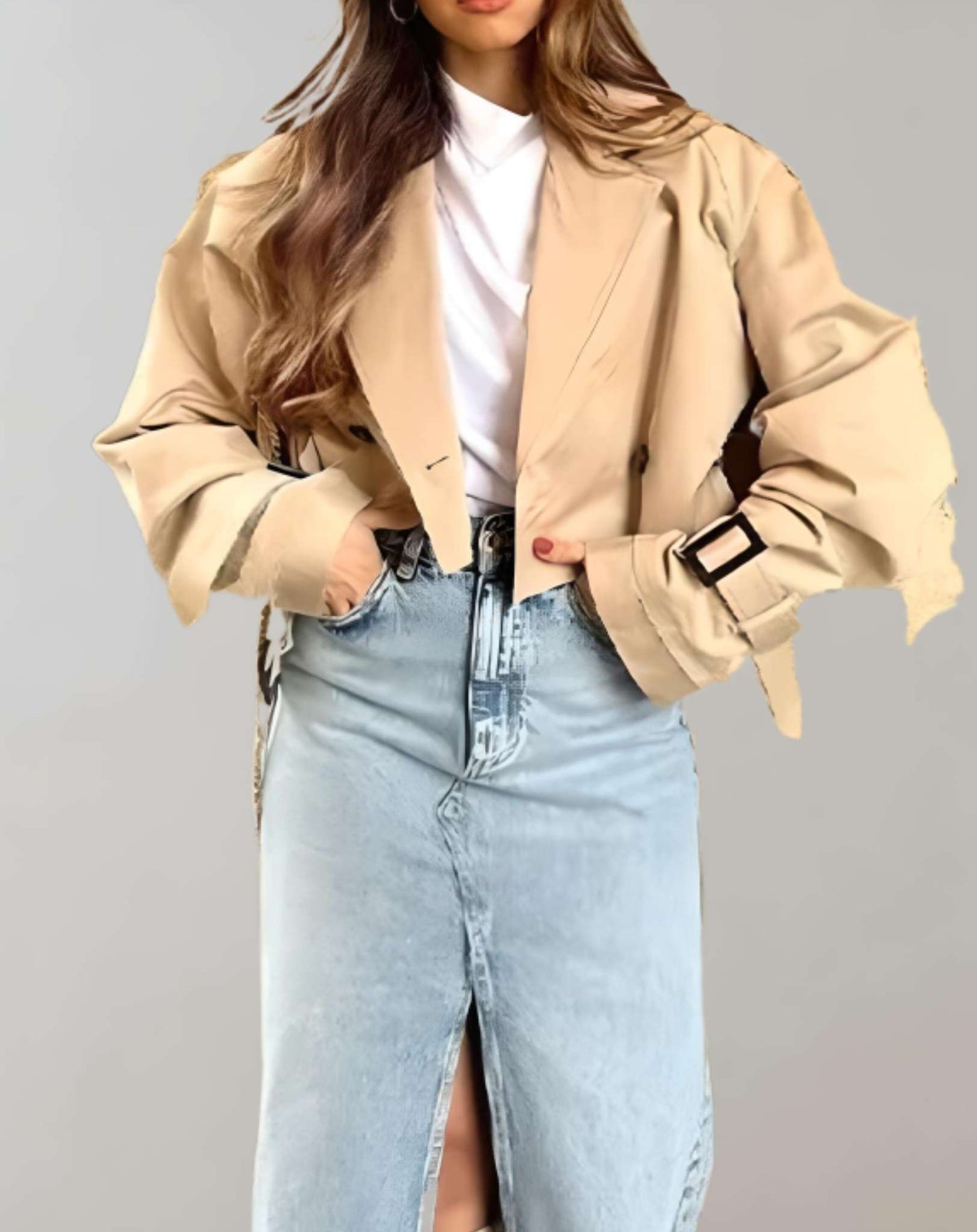 Aimee - Kurz geschnittene Jacke mit mehreren