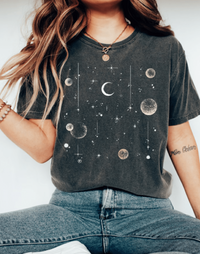Ainen - Damen T-Shirt Astronomie Weltraum in Stil 8