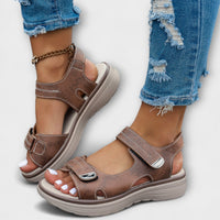 AirFlow – Atmungsaktive Damensandalen für maximalen Komfort in Dunkelbraun