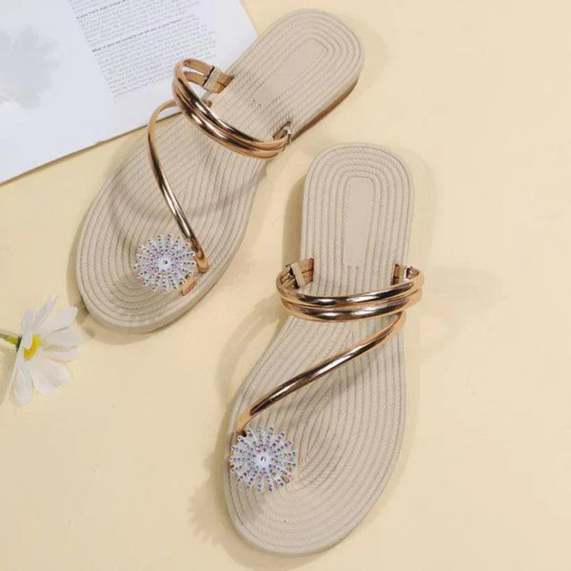 Natalie® | Sandalen mit Schneeflockenmuster
