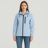 Aivee | Moderne Damen Regenjacke in Hellblau