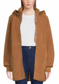 Elegante Winter-Fleecejacke für Damen - Alise in Khaki