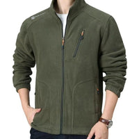 Warme Outdoor-Jacke für Männer - Alix in Armeegrün