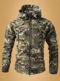 Jeffrey | Armee-Pullover mit Hohem Kragen in Tactical Camo