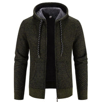 Bequeme Strickjacke für Männer - Han in Armeegrün