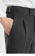 Grauer Wollstoff