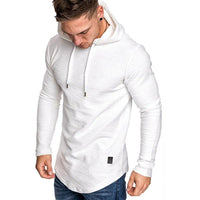 Hochwertiger Herren-Pullover mit Kapuze - Aurel in Weiß
