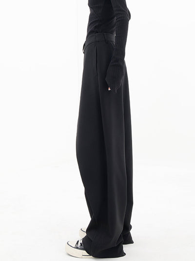 Asymmetrische Weite Damenhose mit Doppelknoten – Noa