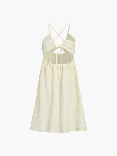 Addison - Rückenfreies, geteiltes Midikleid mit Kreuzschlitz