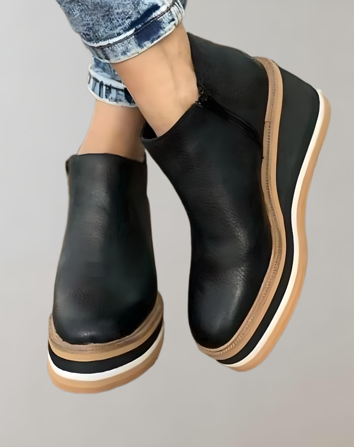 Betty - Mittelhohe Keilstiefel für Damen Schuhe