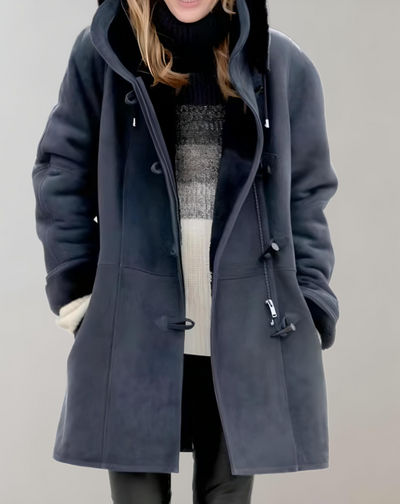 Aster -  Lange und übergroße Jacke für Damen mit Innenimitat jacke