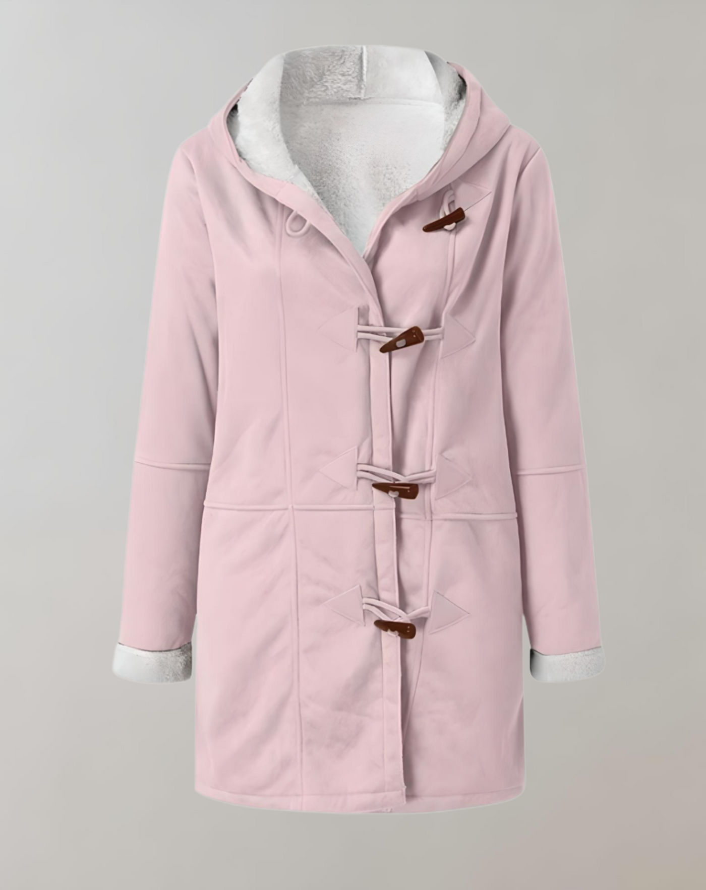 Aster -  Lange und übergroße Jacke für Damen mit Innenimitat jacke