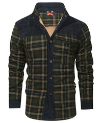 Felix | Herren Outdoor-Jacke wind- und wetterfest in Schwarz-Armeegrün