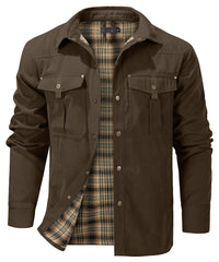 Lukas | Stylische Rover-Jacke für Herren Outdoor in BRAUN
