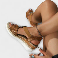 Orthopädische Komfort Damen Sandalen in Braun