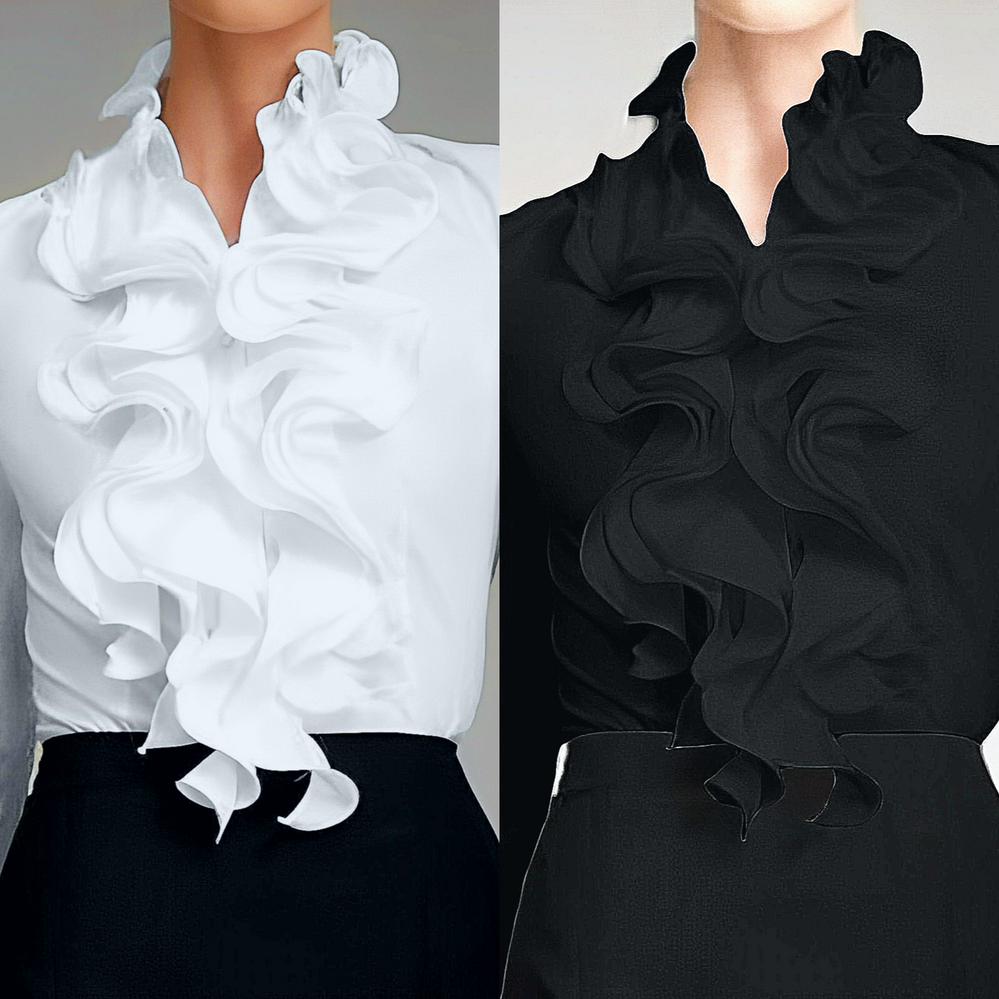 Carla - Romantische Rüschenbluse