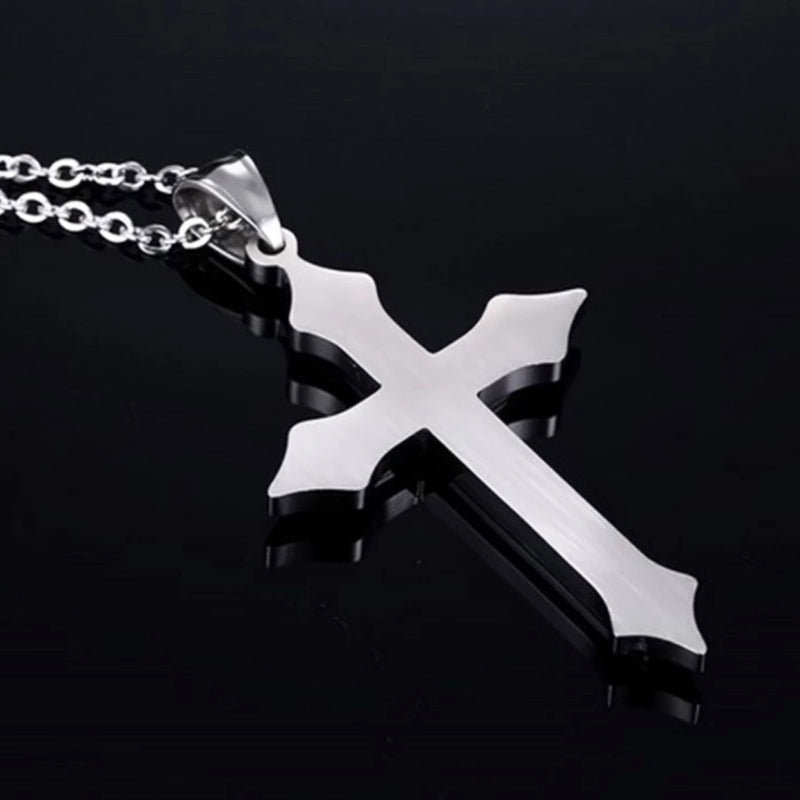 Vintage Kreuz-Anhänger Halskette