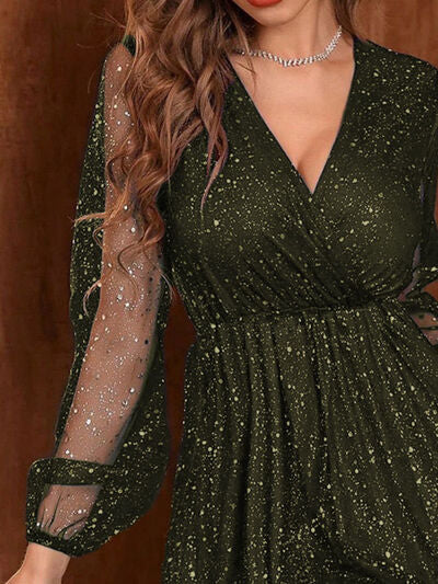 Bella | Elegantes festliches Kleid mit V Ausschnitt